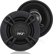 Pyle 2-Way Universal Car Stereo Speakers - 120W 3.5 Inch Coaxial Loud Pro Audio Speaker OEM Quick Replacement Component Vehicle Door/Side Panel Mount Compatible PL31BK (Pair) - 4