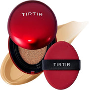 Mini Size TIRTIR Mask Fit Red Cushion Foundation Japan's No.1 Choice for Glass skin, Long-Lasting, Lightweight, Buildable Coverage, Semi-Matte (21N Ivory, 4.5g (Pack of 1)) - Natural Beige 0.63 Fl Oz (Pack of 1)