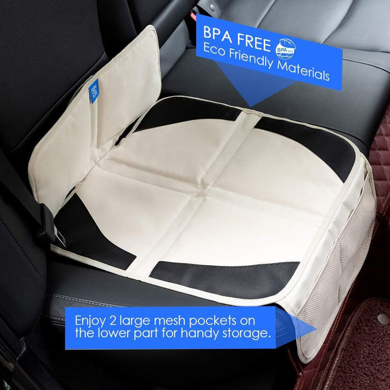 Funbliss Car Seat Protector for Baby Child Car Seats - Auto Seat Cover Mat for Under Carseat with Thickest.