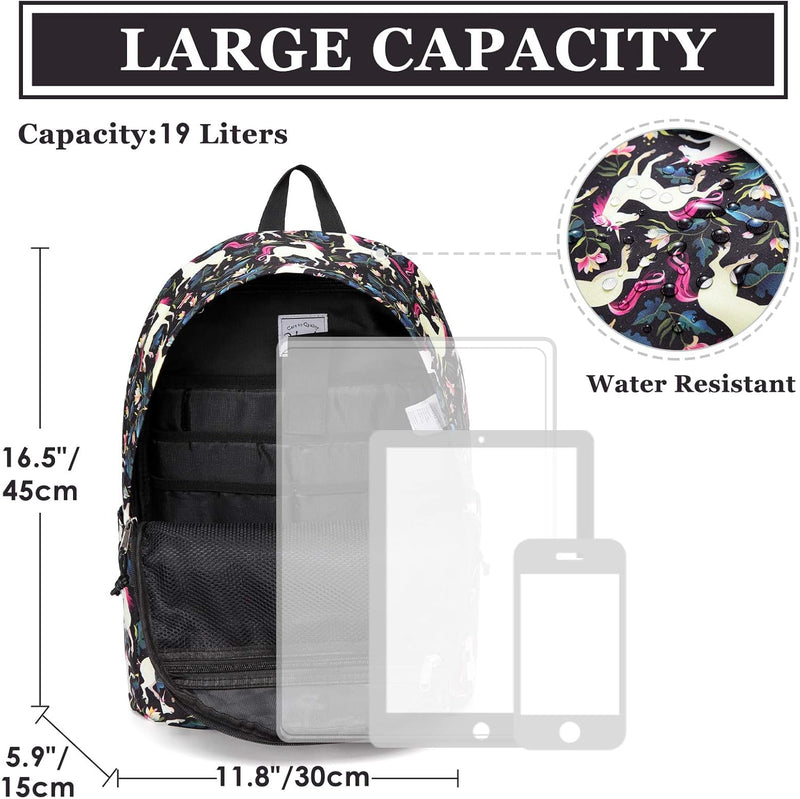 VASCHY Backpack for Women Men, Ultra Lightweight School Bag for Kids Teen Boys Girls, Casual Daypack Work, Travel