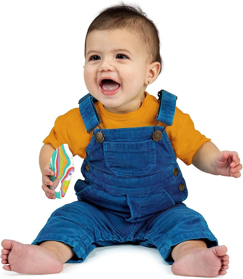 Bright Starts Gummy Buddies 3-Pack Textured Teethers - BPA-Free Elephant, Lion, Monkey - Unisex, 3 Months +