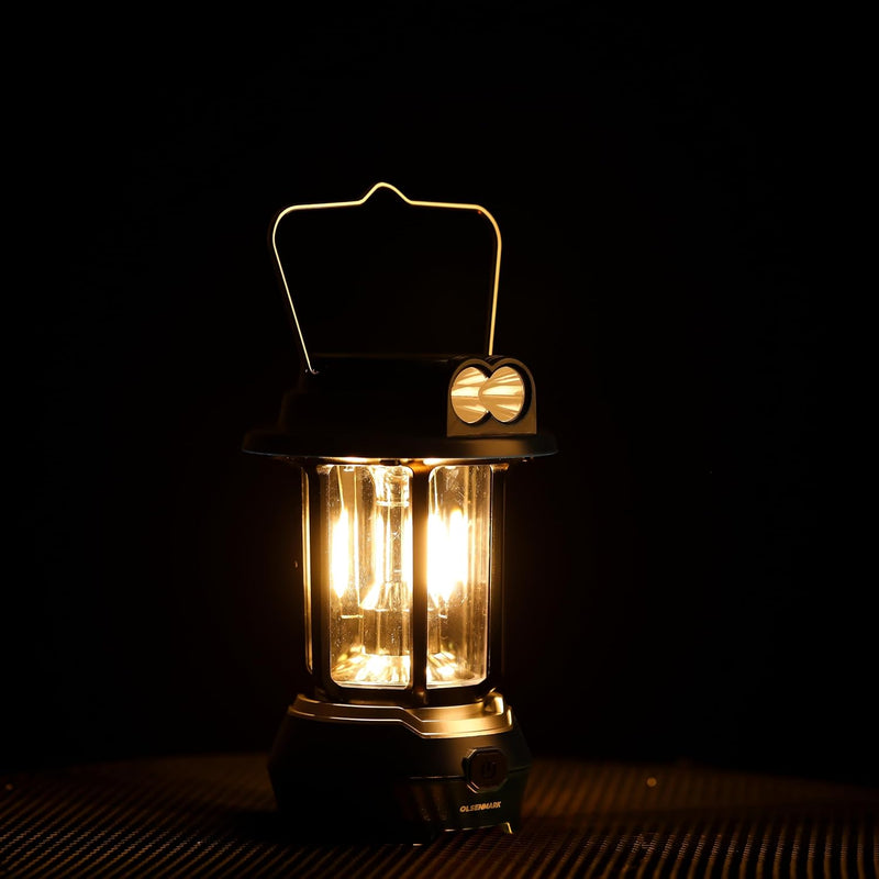 Olsenmark LED Emergency Lantern with Solar OME2824, Energy Efficient Design, Super Bright and 7 Hours Working Compact, Portable and Light-Weight Design with Long Operating Time