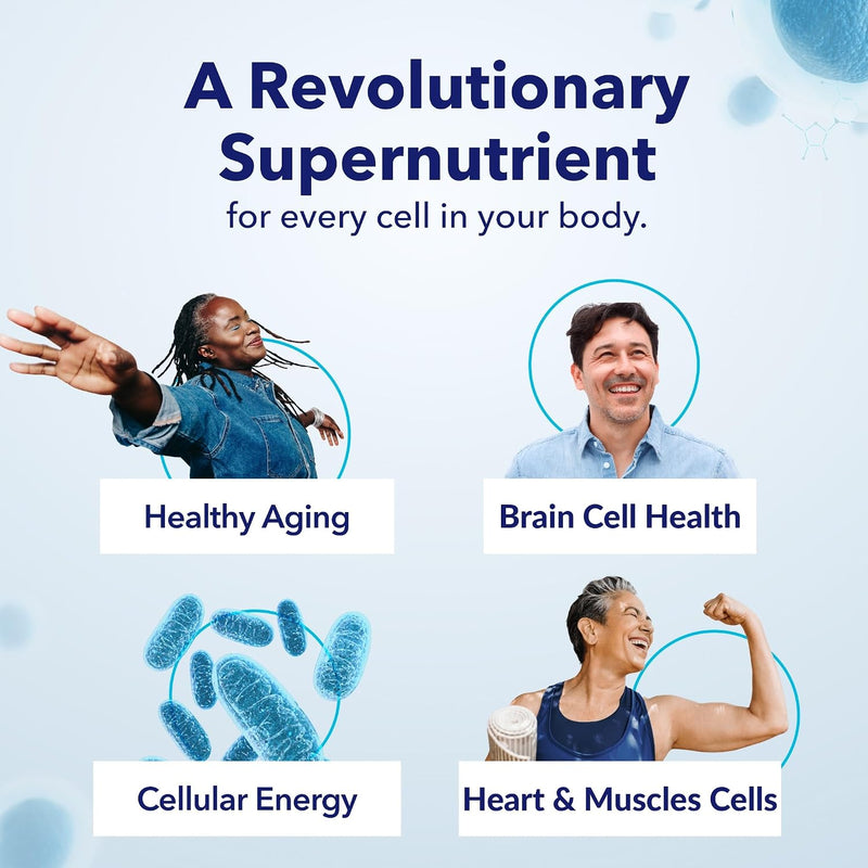 TRU NIAGEN - Patented Nicotinamide Riboside NAD+ Supplement. NR Supports Cellular Energy Metabolism & Repair, Vitality, Healthy Aging of Heart, Brain & Muscle - 30 Servings / 30 Capsules - Pack of 1