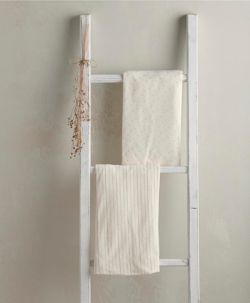 Mamas & Papas 2 Lua Crib Fitted Sheets, White (W 50 x L 87 x D 4cm)