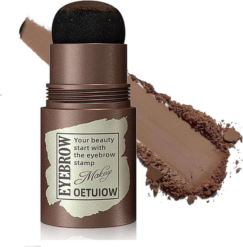 Hairline Powder Stick, Waterproof Hair Root Touch Up Powder for Thinning Hair and Bald Spots, Instant Hairline Shadow Conceals Hair Loss, Root Cover Up for Women and Men (Brown)