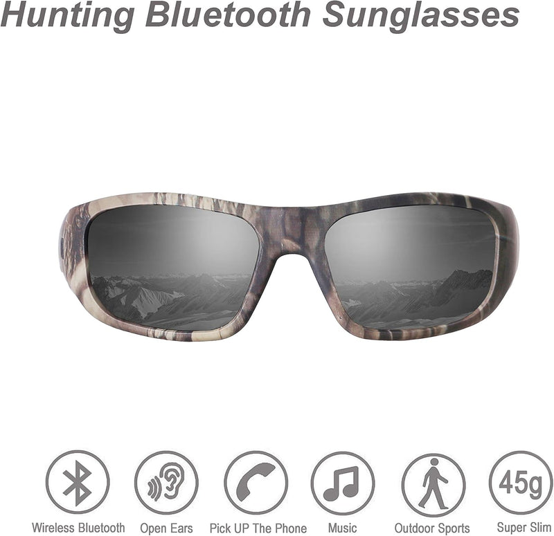 OhO sunshine Smart Glasses Unisex,Polarized Sunglasses with Bluetooth Speaker,Athletic/Outdoor UV Protection and Voice Control