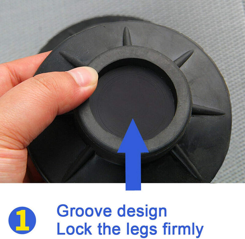 KuanDar clo Anti Vibrant Rubber Feet Damper Pads - Shock And Noise Cancelling, Washing Machine Feet, Non Slip Elasticity Furniture Mat, Washing Machine Base for Washing Machine Tumble Dryer (4Pcs)