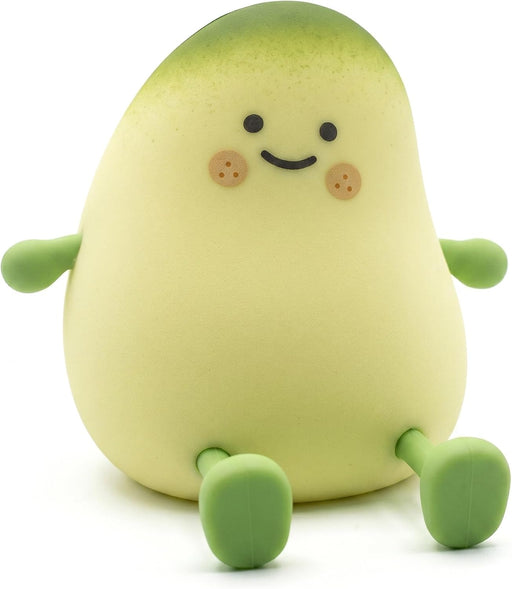 Mango Silicone Night Light for Kids JXJA038 Cute Squishy LED Touch Control Sleep Lamp, Dimmable Warm Glow Nursery Light, Rechargeable Type-C with Auto-Off Timer, Bedside Baby Room Gift