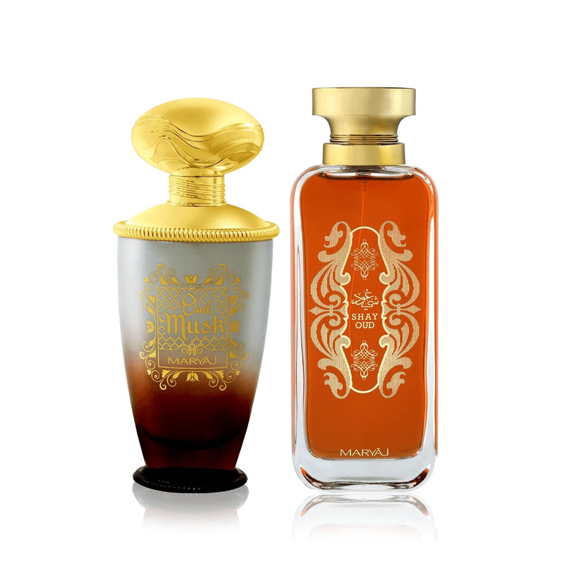 MARYAJ Musk Oud 2 Pieces Perfume Gift Set for Unisex