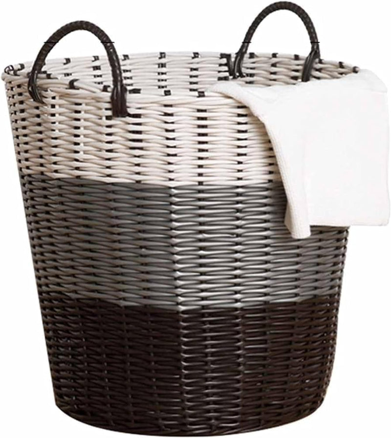 SKY-TOUCH Laundry Hamper Clothes Storage Basket with Handles Washing Bin Dirty Clothes Storage,for Bathroom Bedroom Closet, Household,Bathroom Laundry Basket,34 46 45cm,1 piece - 1 pack Laundry Hamper Clothes Storage Basket