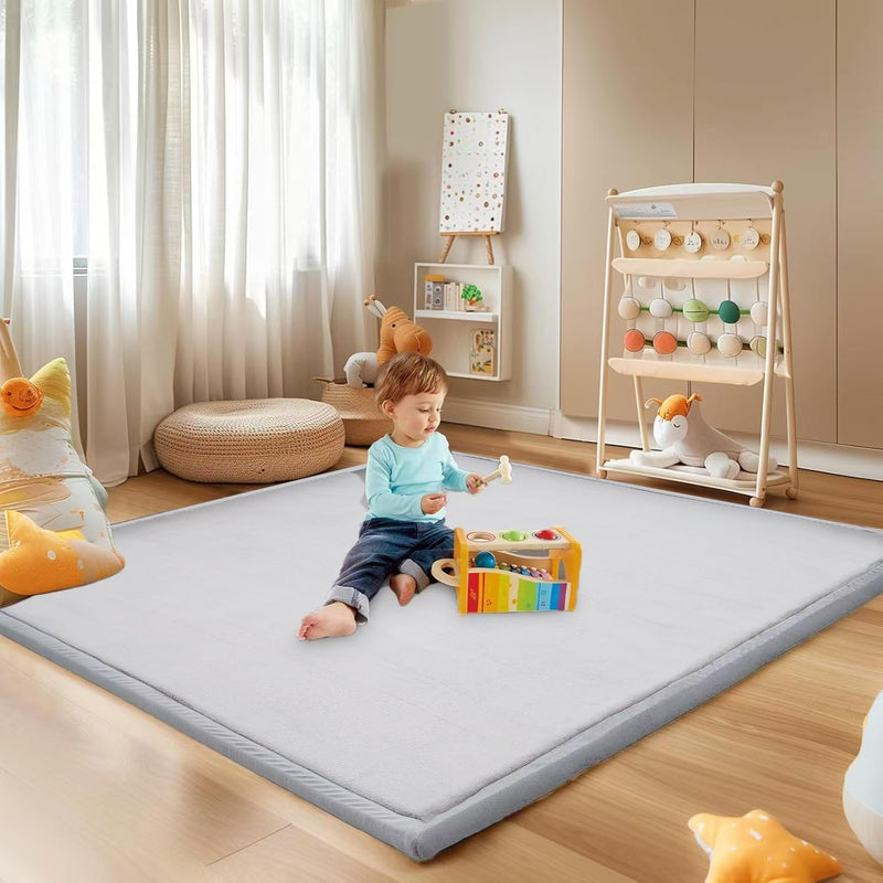 SBHJBY Baby Play Mat for Floor, Thick Memory Foam Tummy Time Mat, Large Non Slip Crawling Mat for Toddlers, Infants, Kids,Yoga Mat, Tatami Mat for Living Room