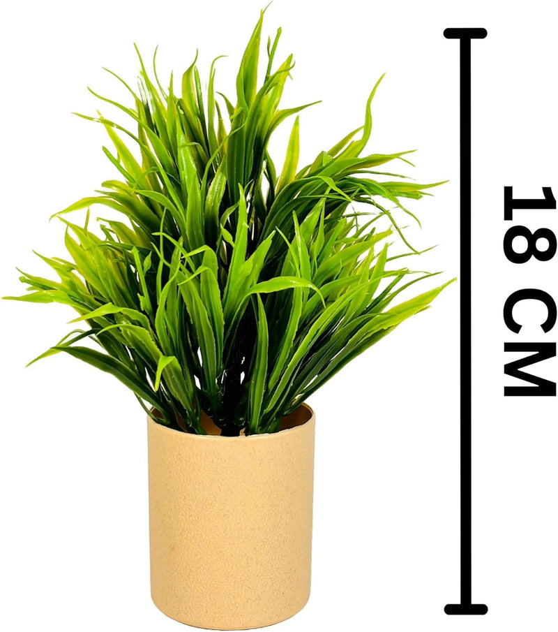 Dekorly Artificial Potted Plants, 8 Pack Artificial Plastic Eucalyptus Plants Small Indoor Potted Houseplants, Small Faux Plants for Home Decor Bathroom Office Farmhouse (Set 0F 8)