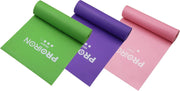 PROIRON 2 in 1 Resistance Bands Set - Includes Resistance Loop Bands, Physical Therapy Bands for Home Fitness, Stretching, Strength Training, Physical Therapy,Elastic Workout Bands for Whole Body - pink+purple+green