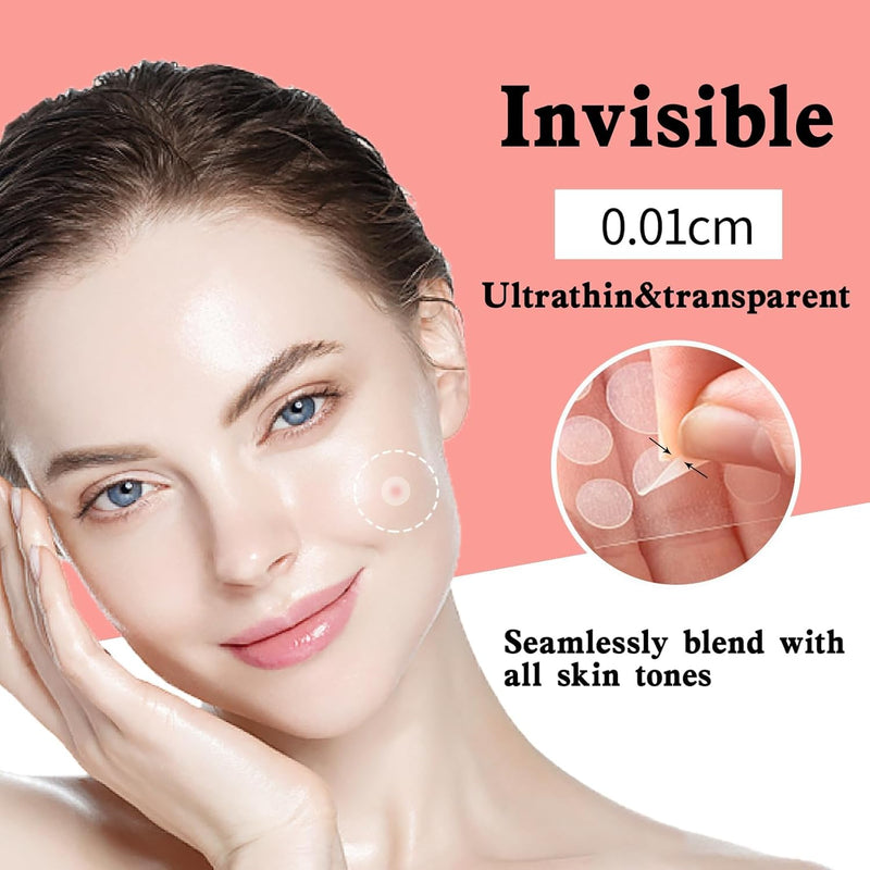 FDTY Acne Pimple Patch - Invisible Hydrocolloid Spot Skin Treatment for Face (72 counts)