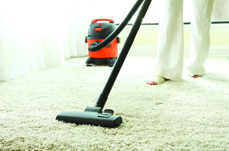 Black & Decker 1200W 10 Liter Wet and Dry Tank Drum Vacuum Cleaner, Orange/Black - WDBD10-B5, 2 Years Warranty - Canister