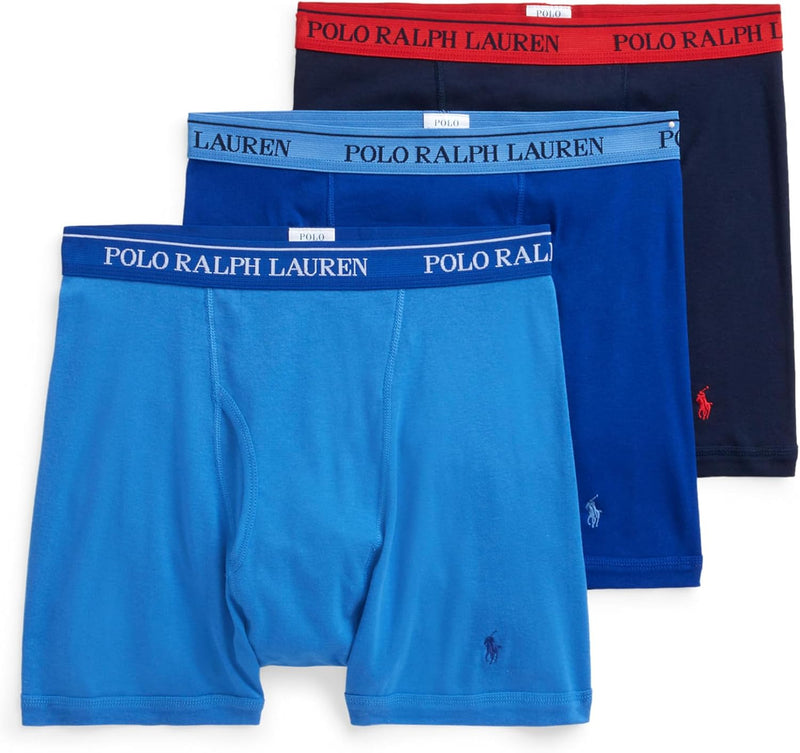 RALPH LAUREN Men B-CFW-BBRIEF2-P3 Briefs (pack of 3) - Royal/Blue/Navy - 3 Pack
