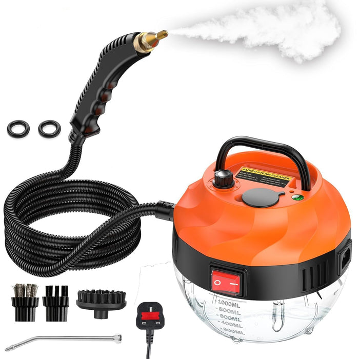 2500W Steam Cleaner - High Temperature Pressurized High Pressure Steamer for Cleaning, Portable Handheld Steam Cleaners for Home Use, Car Detailing, Upholstery, Kitchen, Bathroom, Grout and Tile