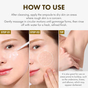 White Rice Peeling Ampoule, 75% Rice Extract, Gentle Peeling Care for Face & Body, With Kojic Acid & Niacinamide, Korean Skincare, 85ml / 2.87 fl. oz