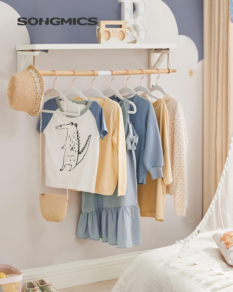 SONGMICS Baby Kids Clothes Hangers Pack of 50, White UCRF027W01