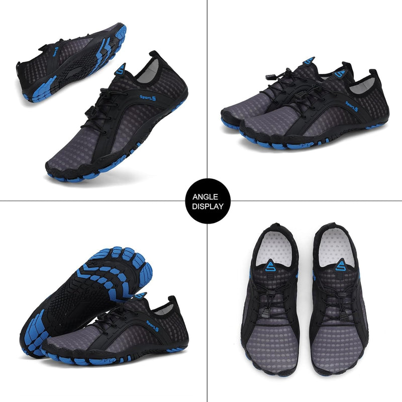 TcIFE Water Shoes for Men Women, Beach Shoes Summer Outdoor Footwear, Barefoot Socks, Quick Dry, for Beach, Swim, Pool, Surf, Boat, with Drain Holes
