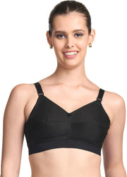 Women RIZA COTTONFIT-NUDE-36-E-CUP Casual (pack of 1) - BLACK