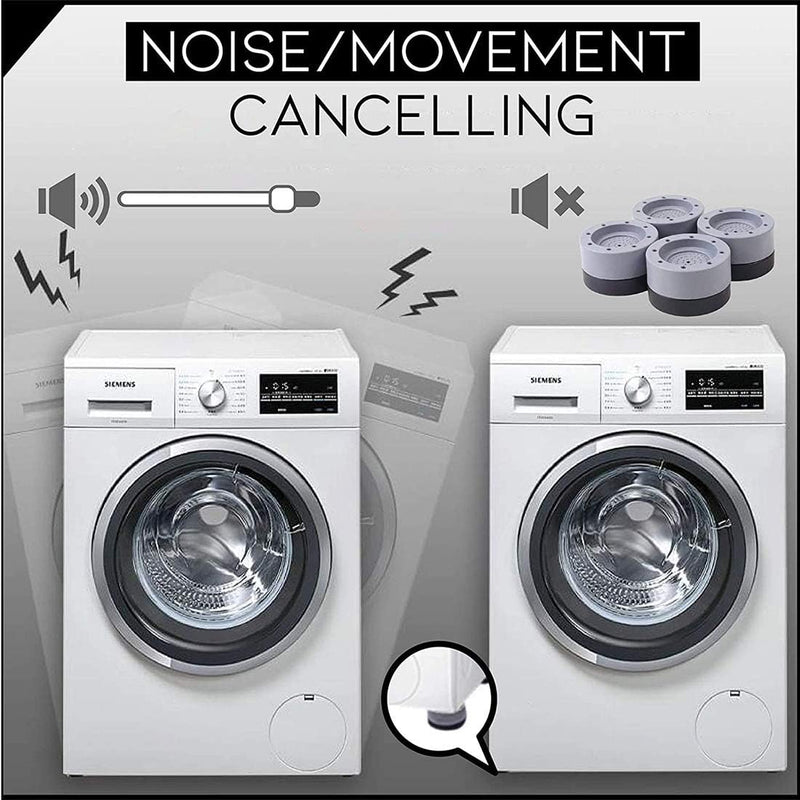 KOOLTI 4PCS Shock and Noise Cancelling Washing Machine Support, Anti-Vibration Pads for Washer and Dryer, Foot Pads for All Washers