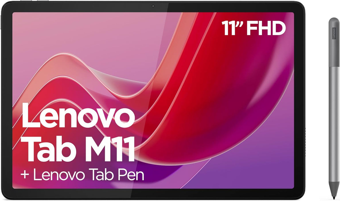 Lenovo Tab Tablet | 10.1 Inch Full HD Display | MediaTek G85 | 4GB RAM | 64GB eMMC | Android 14 | Luna Grey Tab Play Suite | Includes Kids Bumper and Pen
