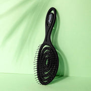 Ninabella Organic Detangling Hair Brush for Women, Men & Children - Does not Pull on Hair - Hair Straightening Brushes for Straight, Curly & Wet Hair - Unique Spiral Hairbrush, Rose Gold