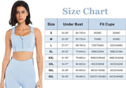 Sports Bra for Women High Impact Work Out Bra with Support Front Zipper Gym Padded Bras with Adjustable Straps