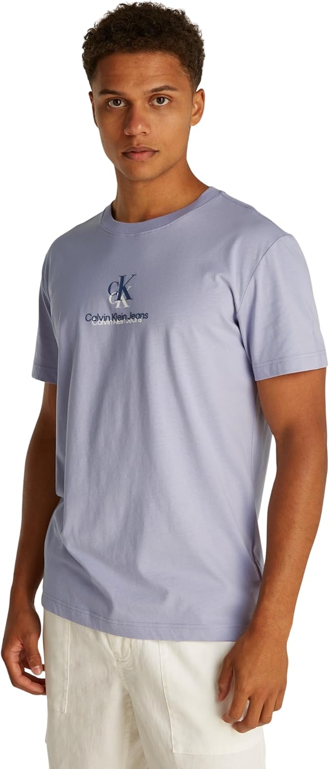 Calvin Klein Mens SHADOW LOGO TEE T-Shirts