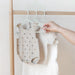3 Sprouts Baby Wheat Straw Plastic Clothes Hangers - Pack of 30 - Speckled Gray