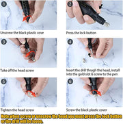 Tazweeq 108PCS Engraving Tool Kit, Multi-Functional Electric Micro Engraver Pen with DIY Rotary Tool, Adjustable Stepless Speed, 82 Accessories, 24 Stencils for Metal, Glass, Wood, Ceramic, Plastic