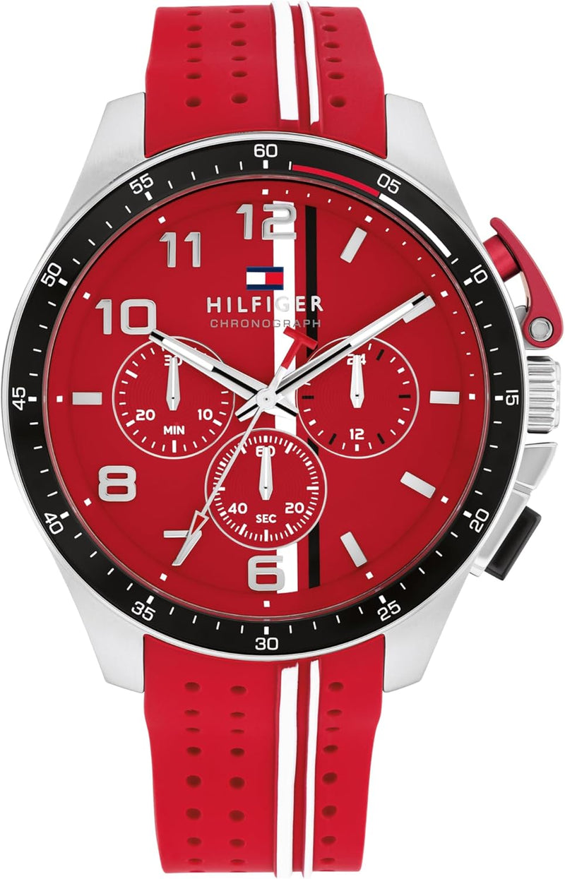 BANK Men Watch, Analog - RED / RED