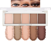 10 Colors Eyeshadow palette with Brush,eye shadow,makeup palette, Long-Lasting Waterproof,eye makeupMatte Naked Eye Shadow, Ultra-Blendable, Easy to use, Professional Matte, Rose Pink - 5colors