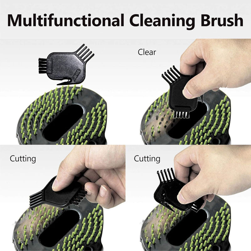 Pet Vacuum Grooming Brush Hair Remover Shedding Deshedding Attachment Tool Kit for Dogs and Cats (black)
