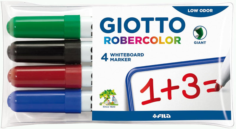 Giotto - Robercolor Whiteboard Marker Pens (G), 4 Units