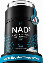 HPN NAD+ Booster (NAD3) Anti Aging Cell Booster True NAD Supplement Cell Regenerator 60 Veggie Capsules