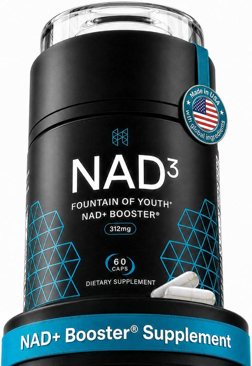 HPN NAD+ Booster (NAD3) Anti Aging Cell Booster True NAD Supplement Cell Regenerator 60 Veggie Capsules