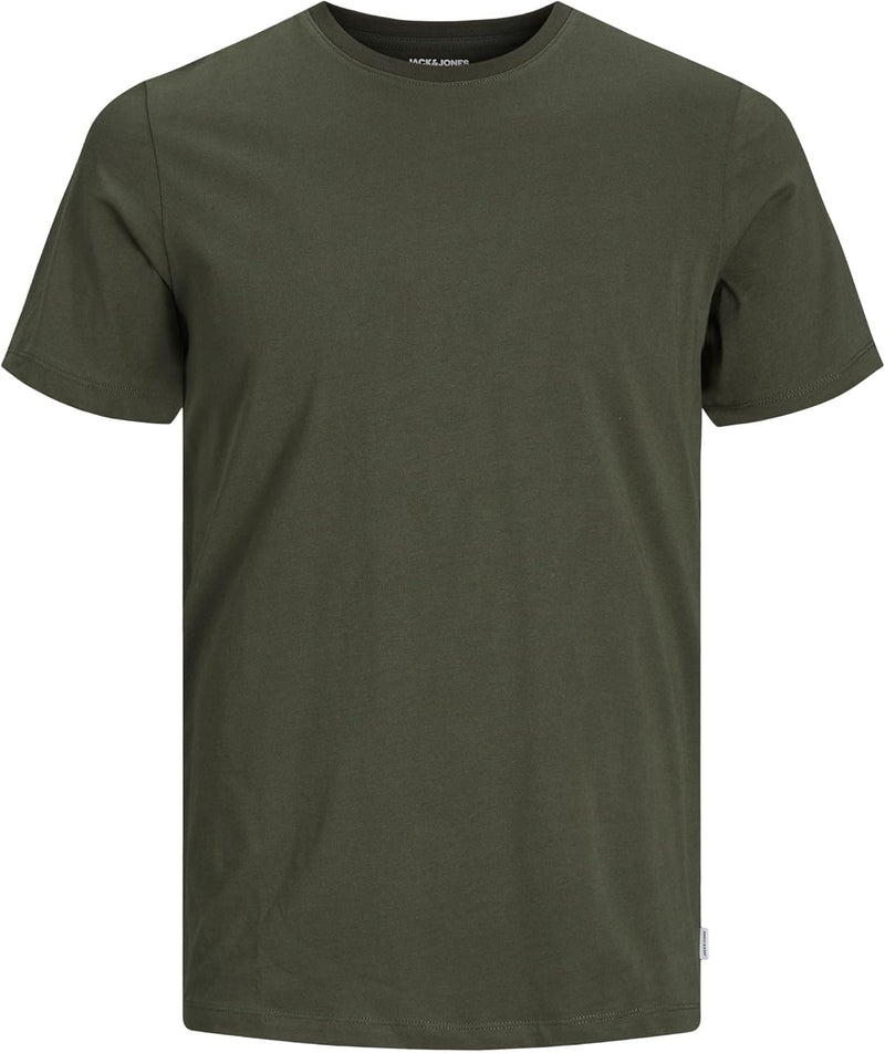 mens JJEORGANIC Basic Tee O-Neck T-Shirt (pack of 1) - Olive Night