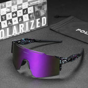 RINKUOLYO Sports Polarized Sunglasses for Men and Women Viper Sunglasses for Cycling Running Driving, M
