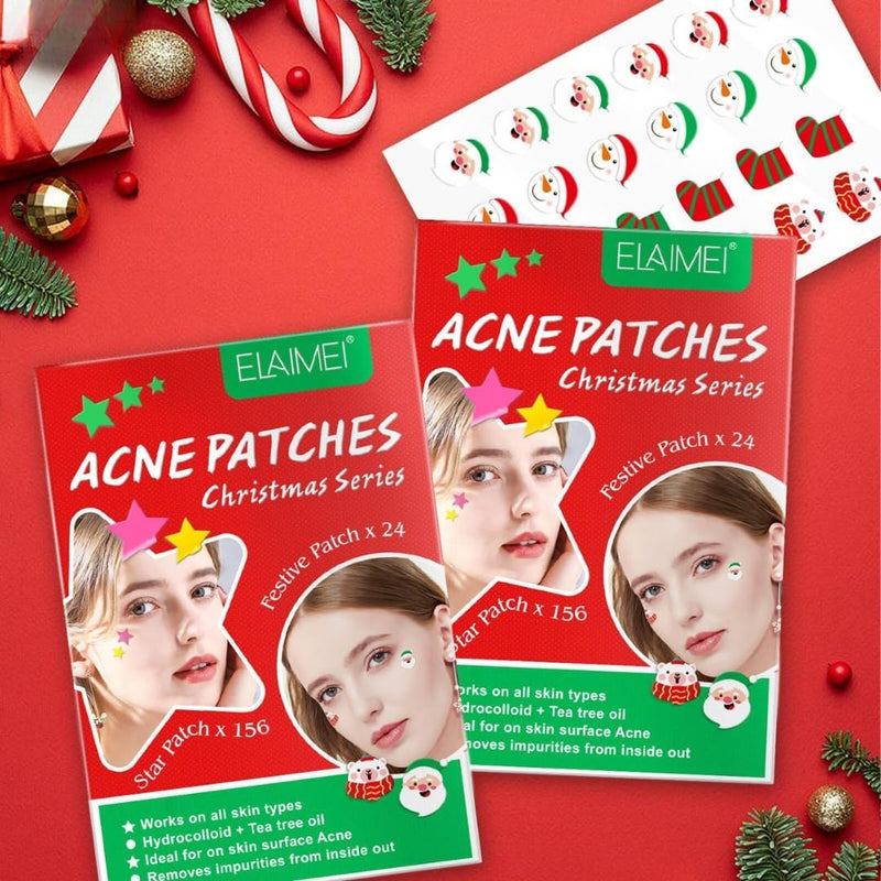 NIKITA.VIVI - 144 Pcs Acne Pimple Patch Star + Heart Shape | Acne Patch Treatment with Hydrocolloid & Tea Tree Oil | Star Face Pimple Patches | Spot Cover Stickers| Acne Healing Miracle Patches