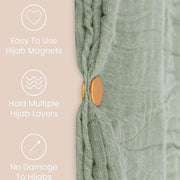 Niuoppy Hijab Magnet 8 Pairs, Strong Magnetic Hijab Pins, Multi-Use No-Snag Scarf Clasp for Muslim Women Clothing Scarf Dress, One Size, Magnet