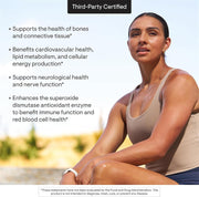 Copper Bisglycinate - Optimally Absorbed, Mineral Chelate Copper Supplement - Supports Bone, Blood Vessel, Heart, Nerve & Skin Health - Third-Party Certified - Gluten-Free - 60 Capsules