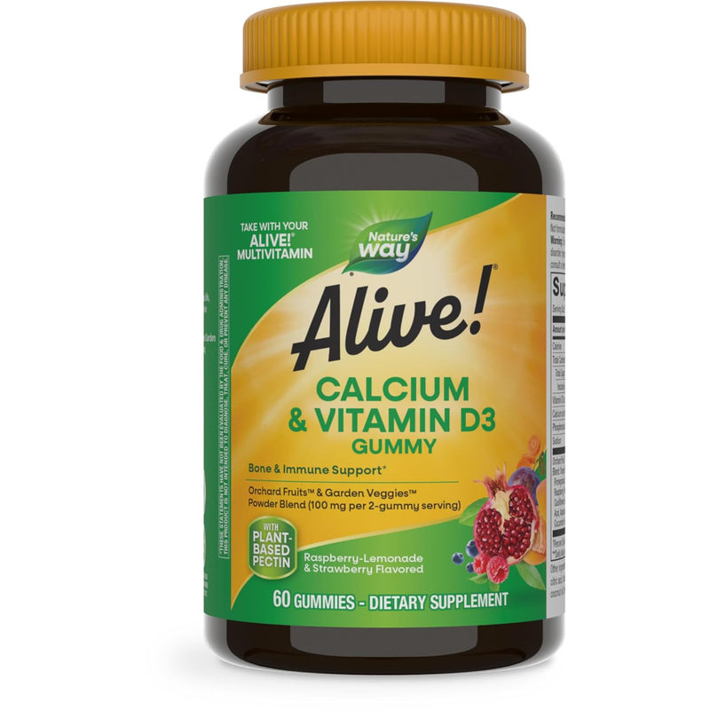Nature'S Way Alive Calcium + D3 Gummies 60'S