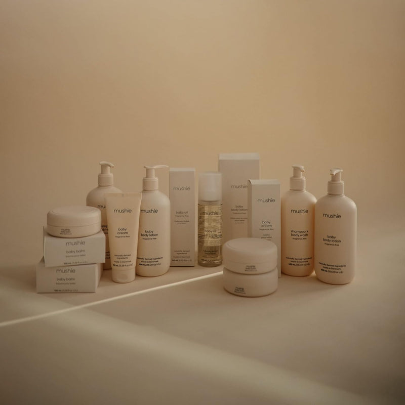 Natural Baby Oil 145 mL 100% Organic Baby Oil After Bath & Before Bed Fragrance Free Cruelty Free Made in Denmark