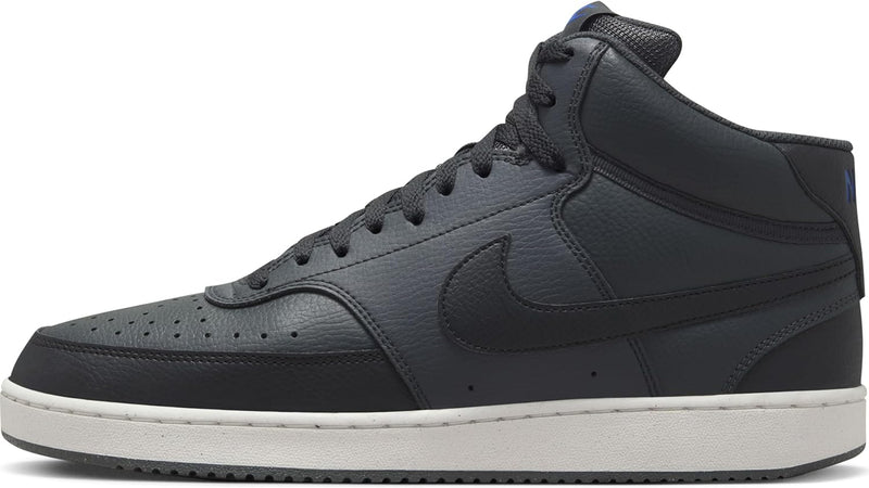 Court Vision Mid Next Nature mens LACED SHOES - DKSMOKEGREYBLACK-OFFNOIR-RACERBLUE-