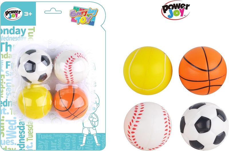 PJ Power Joy Everyday Toy Soft Ball 4 Pieces, 108181189