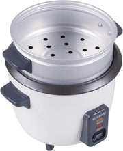 Sonashi 1.8 L Rice Cooker With Steamer SRC-318 - Tempered Glass Lid, Cool Touch Handle, Non-Stick Coating & Automatic Shut Off Function | Kitchen Appliance