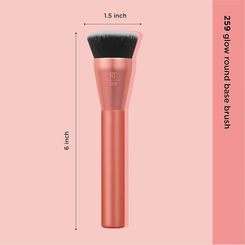 Real Techniques Bubble Blending Makeup Brush, Multipurpose Face Brush for Liquid, Cream, & Powder Products, Unique Bubble Brush Head, Synthetic Bristles, Vegan & Cruelty Free, 1 Count