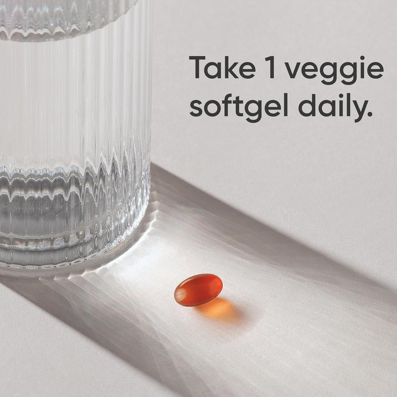 D3 + K2, Plant-Based, 30 Veggie Softgels Plant-Based Vitamin D 5000iu/125mcg & Soy-Free Vitamin K 100mcg for Bone & Immune Support - Vegan Certified & Non-GMO Verifed